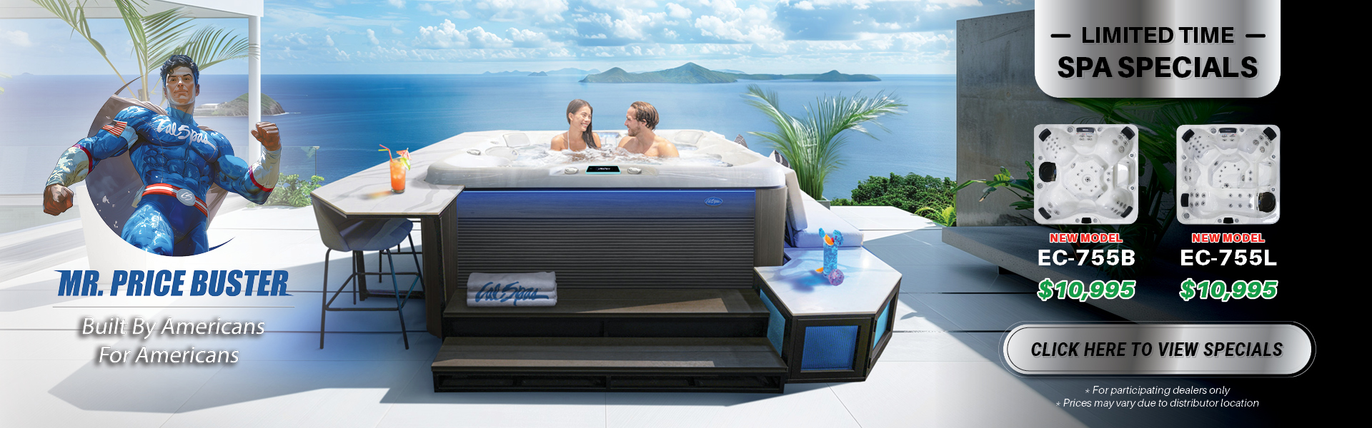 Calspas hot tub being used in a family setting - Mount Vernon